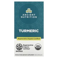 Куркума, 90 капсул — Ancient Nutrition