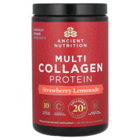 Multi Collagen Protein, Strawberry Lemonade, 1.18 lbs (535.5 g) — Ancient Nutrition