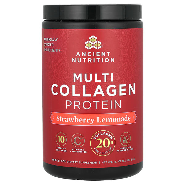 atn02182_v_42.jpg Multi Collagen Protein, Strawberry Lemonade, 1.18 lbs (535.5 g) — Ancient Nutrition