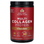 мультиколлагеновый комплекс с протеином, шоколад, 472 г (1,04 фунта) — Ancient Nutrition