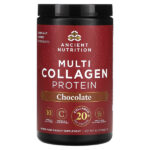Multi Collagen Protein, шоколад, 10 унций (283,2 г) — Ancient Nutrition
