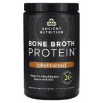 Bone Broth Protein, соленая карамель, 506 г (1,12 фунта) — Ancient Nutrition