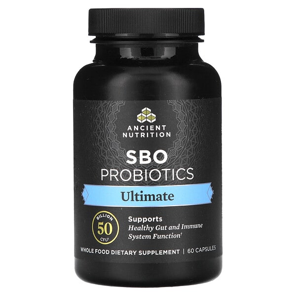 atn02475_v_48.jpg SBO Probiotics, Ultimate, 50 млрд КОЕ, 60 капсул — Ancient Nutrition