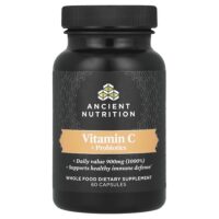 витамин C с пробиотиками, 60 капсул — Ancient Nutrition