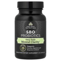 SBO пробиотики, ясность ума, для приема один раз в день, 30 капсул — Ancient Nutrition