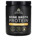 Bone Broth Protein, куриный суп, 323 г (11,4 унции) — Ancient Nutrition