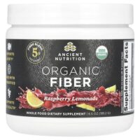 Органическая клетчатка, малиновый лимонад, 185,2 г (6,5 унции) — Ancient Nutrition
