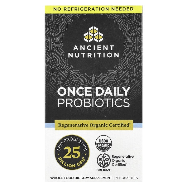 atn02756_v_20.jpg Пробиотики для приема один раз в день, 30 капсул — Ancient Nutrition