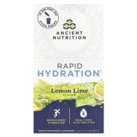 Rapid Hydration, лимон и лайм, 15 упаковок в виде стиков, по 6 г (0,2 унции) — Ancient Nutrition