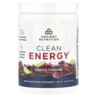 Clean Energy, вишневый лаймад, 124,4 г (4,4 унции) — Ancient Nutrition