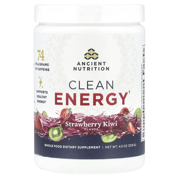 atn02830_v_8.jpg Clean Energy, клубника и киви, 121,8 г (4,3 унции) — Ancient Nutrition