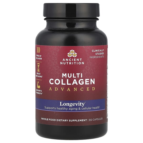 atn02832_v_8.jpg Multi Collagen Advanced, долголетие, 90 капсул — Ancient Nutrition