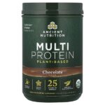 мультипротеин, растительный, со вкусом шоколада, 587 г (1,29 фунта) — Ancient Nutrition