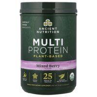 мультипротеин, растительный, ягодный вкус, 543 г (1,2 фунта) — Ancient Nutrition