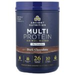 мультипротеин, животного происхождения, темный шоколад, 620 г (1,37 фунта) — Ancient Nutrition