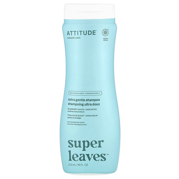 att11090_v_24.jpg Super Leaves™, экстра нежный шампунь, без запаха, 473 мл (16 жидк. Унций) — ATTITUDE