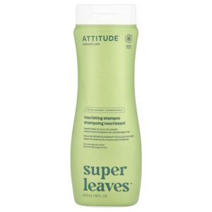 Super Leaves™, питательный шампунь, масло из виноградных косточек и листья оливы, 473 мл (16 унций) — ATTITUDE