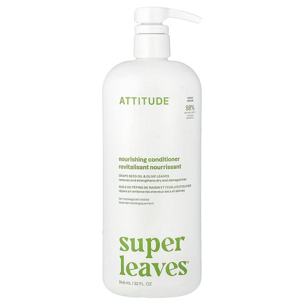 att11513_v_10.jpg Super Leaves®, Nourishing Conditioner, 32 fl oz (946 ml) — ATTITUDE