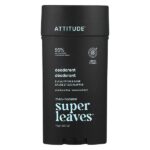 Super Leaves™, дезодорант без алюминия, для мужчин, эвкалипт и шалфей, 75 г (2,64 унции) — ATTITUDE