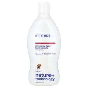 Nature + Technology™, жидкость для мытья посуды, со вкусом розового грейпфрута, 700 мл (23,7 жидк. унции) — ATTITUDE