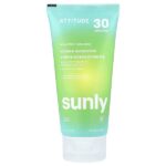 Sunly, солнцезащитное средство на минеральной основе, SPF 30, без запаха, 75 г (2,6 унции) — ATTITUDE