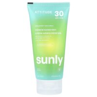 Sunly, солнцезащитное средство на минеральной основе, SPF 30, без запаха, 75 г (2,6 унции) — ATTITUDE