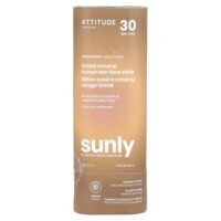 Минеральный солнцезащитный стик с тонирующим эффектом, SPF 30, без запаха, 20 г (0,7 унции) — ATTITUDE
