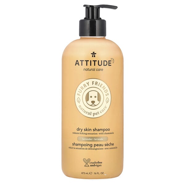 att81143_v_24.jpg Furry Friends Natural Pet Care, шампунь для сухой кожи, лаванда, 473 мл (16 жидк. унц.) — ATTITUDE