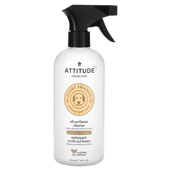 att81172_v_8.jpg Furry Friends, Natural Pet Care, очищающее средство для всех поверхностей, лаванда, 473 мл (16 жидк. унц.) — ATTITUDE