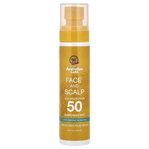 aug41204_v_10.jpg Australian Gold, Face and Scalp Mist, SPF 50, 3.4 fl oz (100 ml)