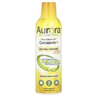 Mega-Liposomal™ Curcumin+, органические фрукты, 450 мг, 480 мл (16 жидк. унций) — Aurora Nutrascience