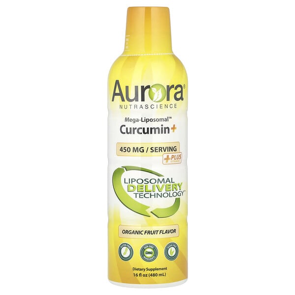 aun64804_v_32.jpg Mega-Liposomal™ Curcumin+, органические фрукты, 450 мг, 480 мл (16 жидк. унций) — Aurora Nutrascience