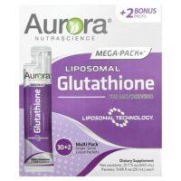 Mega-Pack+®, липосомальный глутатион, 32 пакетика по 20 мл (0,68 жидк. унции) — Aurora Nutrascience