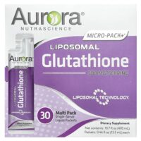 Micro-Pack+®, липосомальный глутатион, 30 пакетиков по 13,5 мл (0,46 жидк. унции) — Aurora Nutrascience