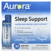 Ultra-Liposomal®, поддержка сна, 30 пакетиков по 10 мл (0,34 жидк. унц.) — Aurora Nutrascience
