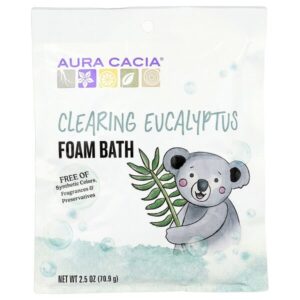 очищающая пена для ванны, эвкалипт, 70,9 г (2,5 унции) — Aura Cacia