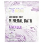 Aromatherapy Mineral Bath, расслабляющая лаванда, 70,9 г (2,5 унций) — Aura Cacia