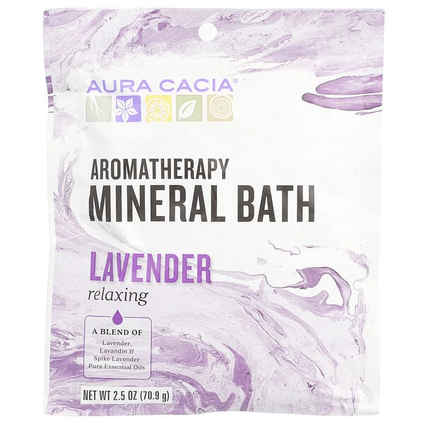 aur88616_v_21.jpg Aromatherapy Mineral Bath, расслабляющая лаванда, 70,9 г (2,5 унций) — Aura Cacia