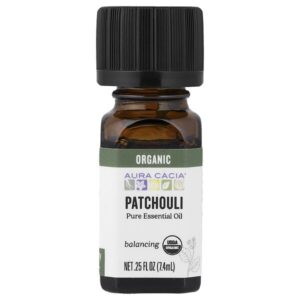 Organic, пачули, 0,25 жидкой унции (7,4 мл) — Aura Cacia