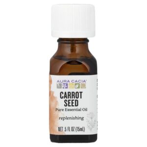 100% чистое эфирное масло, семена моркови, 15 мл (0,5 жидк. унции) — Aura Cacia