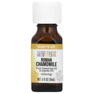 чистые эфирные масла, римская ромашка, 15 мл (0,5 жидк. унции) — Aura Cacia