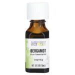 100% чистое эфирное масло бергамота, 0.5 жидкой унции (15 мл) — Aura Cacia