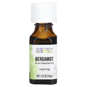 100% чистое эфирное масло бергамота, 0.5 жидкой унции (15 мл) — Aura Cacia