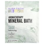 Ароматерапевтическая минеральная ванна, шалфей, 70,9 г (2,5 унции) — Aura Cacia