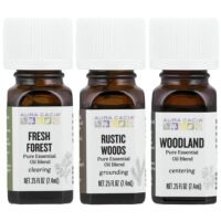 A Way In The Woods, набор чистых эфирных масел, 3 флакона по 7,4 мл (0,25 жидк. унции) — Aura Cacia