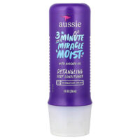 3 Minute Miracle Moist, распутывающий кондиционер для прямых, волнистых и вьющихся волос, 236 мл (8 жидк. унций) — Aussie