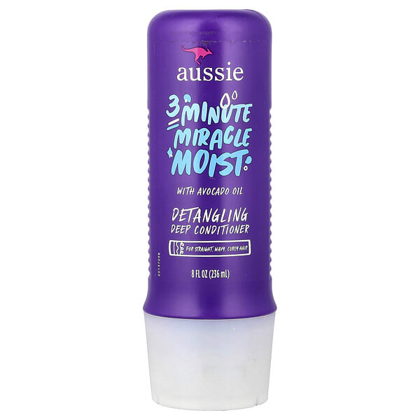 aus00471_v_42.jpg 3 Minute Miracle Moist, распутывающий кондиционер для прямых, волнистых и вьющихся волос, 236 мл (8 жидк. унций) — Aussie