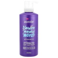 3 Minute Miracle Moist, кондиционер для глубокого распутывания волос с маслом авокадо, 475 мл (16 жидк. Унций) — Aussie