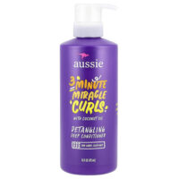 3 Minute Miracle Curls, кондиционер для глубокого нанесения, с кокосом и маслом австралийского жожоба, 475 мл (16 жидк. унц.) — Aussie