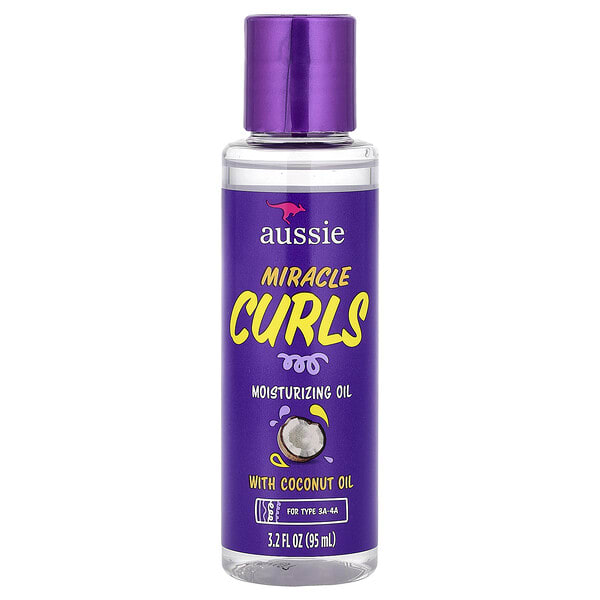 aus18692_v_52.jpg Miracle Curls, увлажняющее масло с кокосовым маслом, 95 мл (3,2 жидк. унции) — Aussie